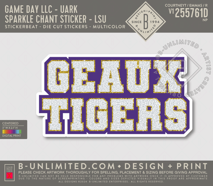 Baton Rouge Die Cut Stickers - Shop B - Unlimited - novelty sticker