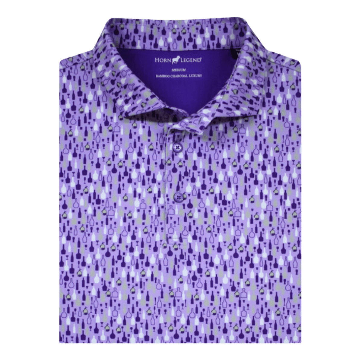 Baton Rouge Horn Legend Pattern Polo - Shop B-Unlimited