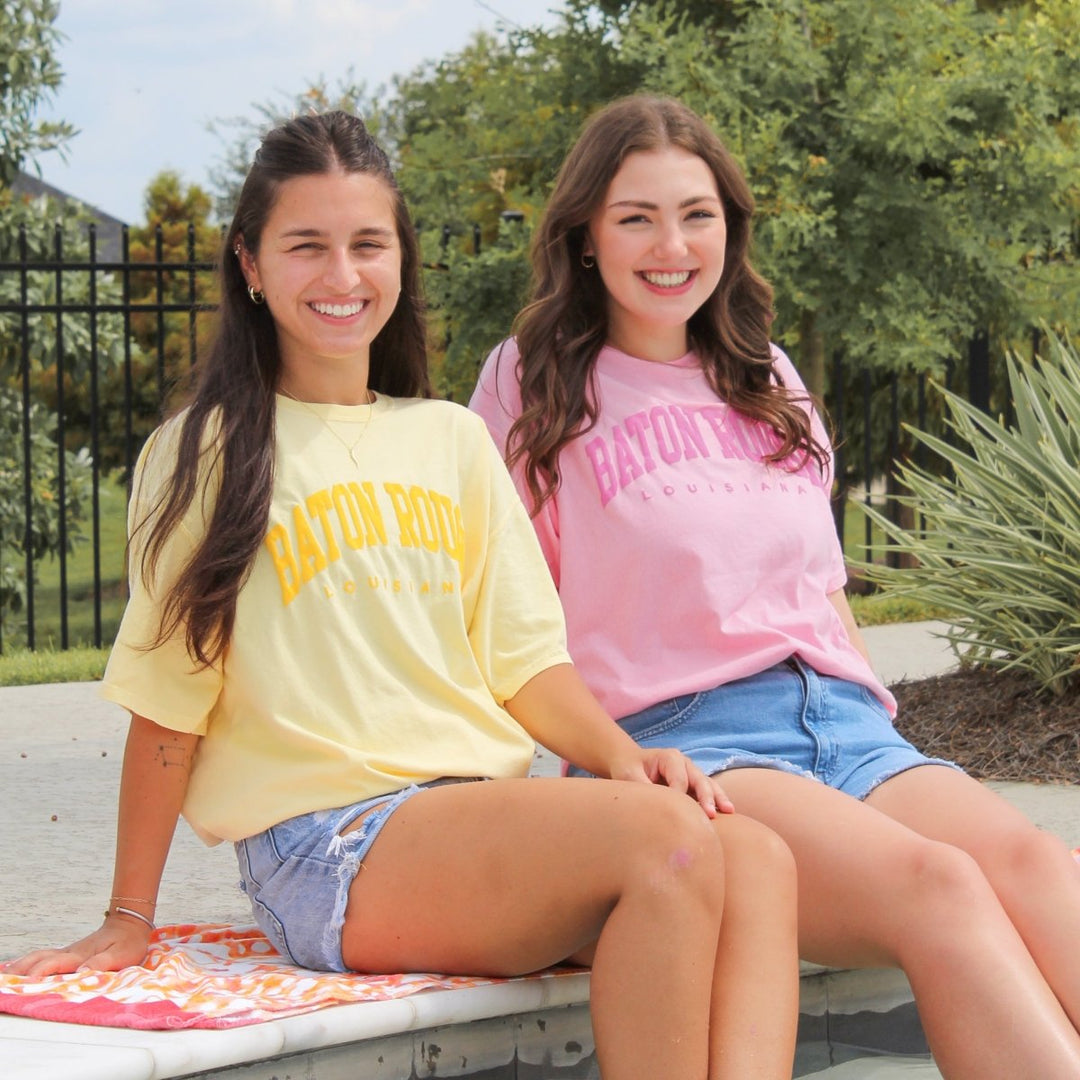 Baton Rouge Summer Puff Ink T-Shirt - Shop B - Unlimited - men tee