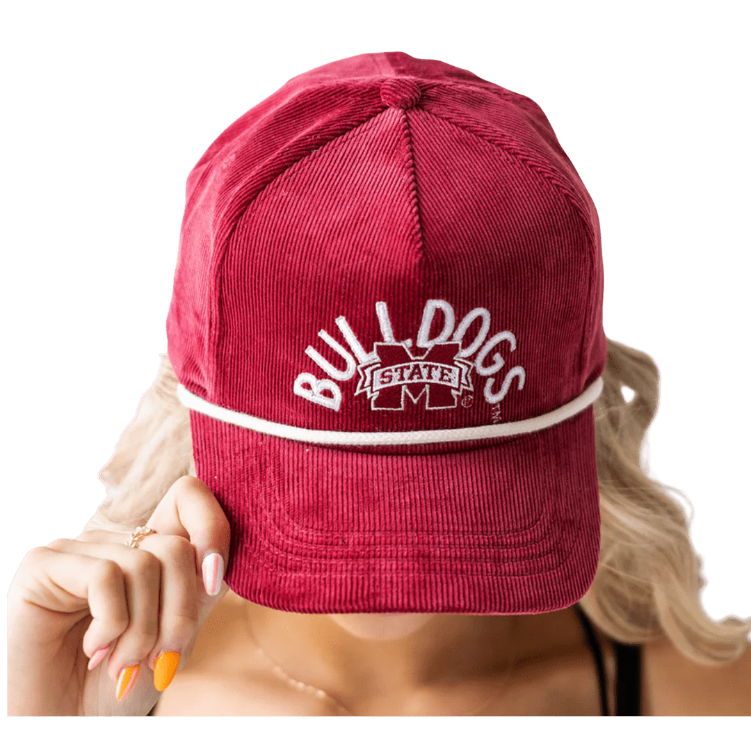 Bulldogs Maroon Corduroy Hat - Shop B - Unlimited - 