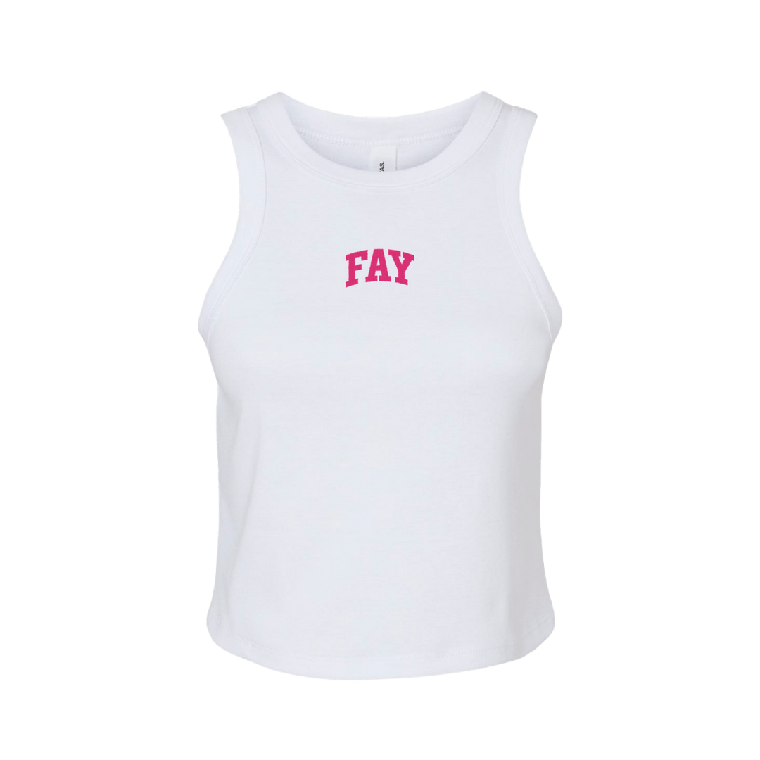 Fayetteville Arched Embroidered Tank - Shop B - Unlimited - women tank