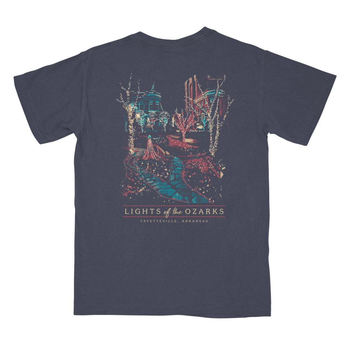 Fayetteville Lights of the Ozarks T-Shirt - Shop B - Unlimited - men tee