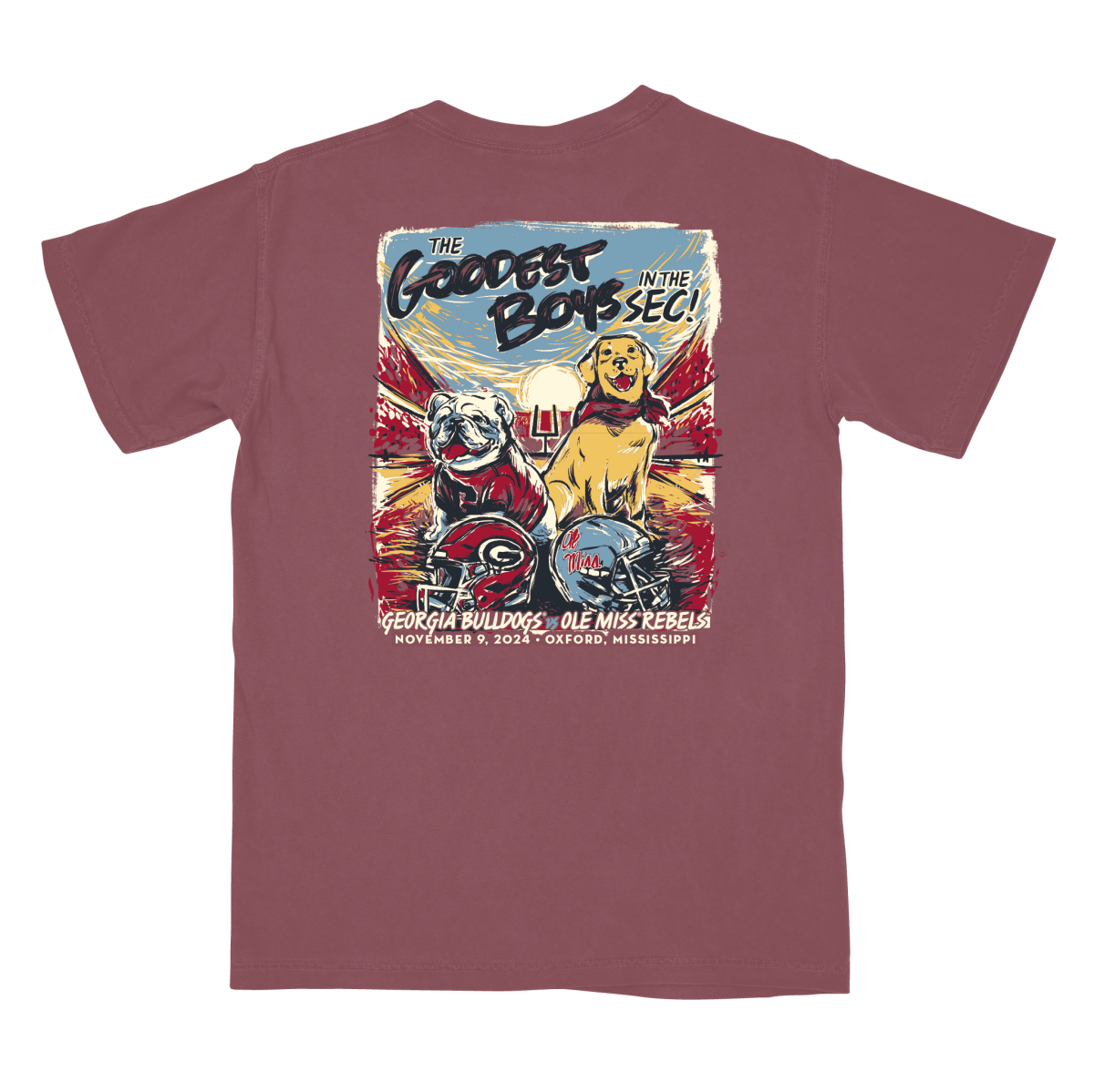 Georgia vs. Ole Miss Game Day 2024 T-Shirt - Shop B - Unlimited - men tee