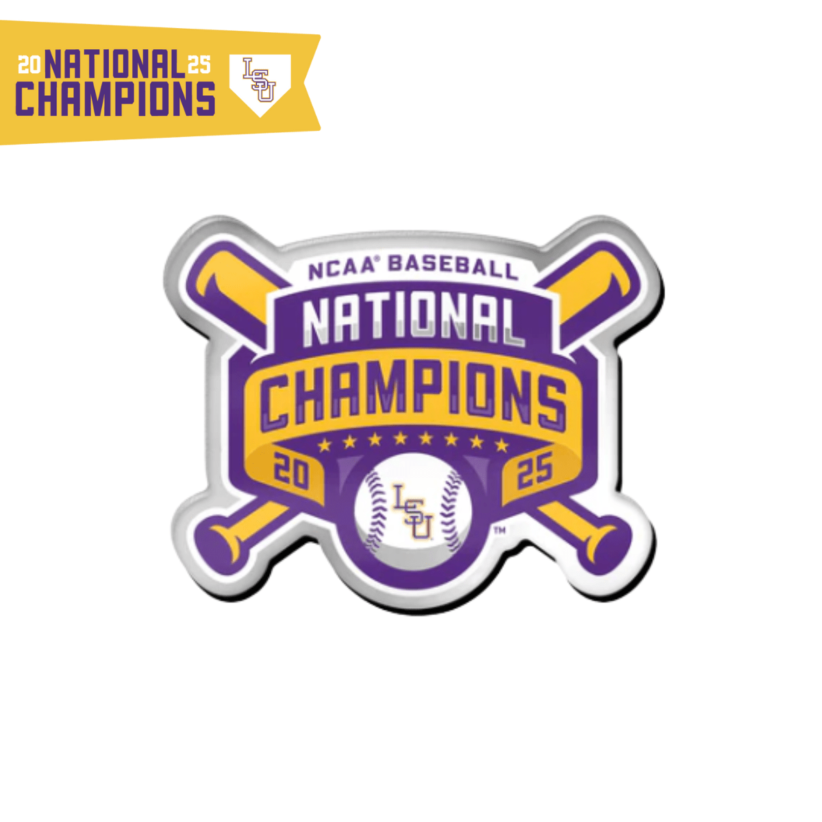 LSU 2025 Baseball National Champions Decal - Shop B - Unlimited - novelty sticker