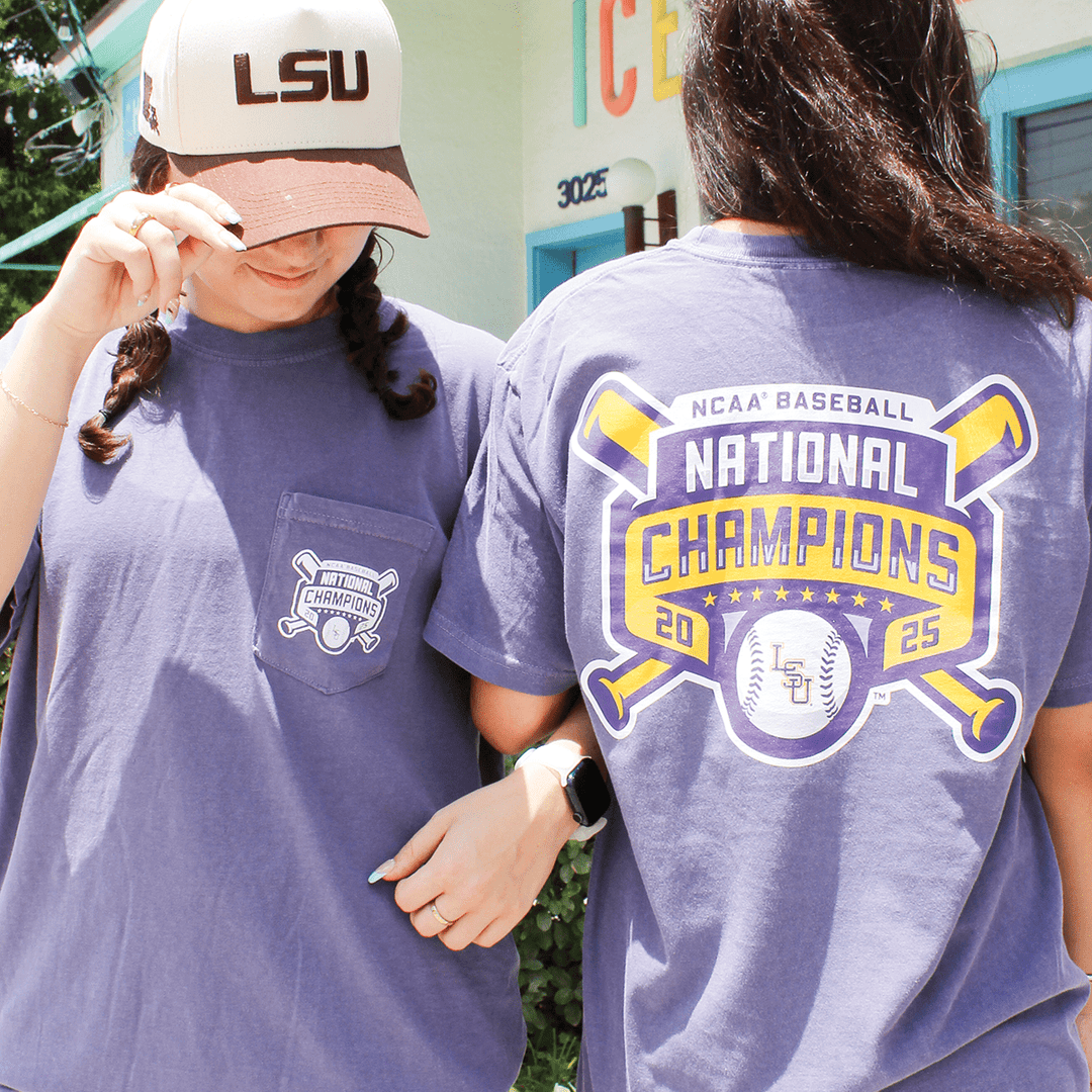 LSU 2025 Baseball National Champions Official Logo T-Shirt - Shop B - Unlimited - men tee