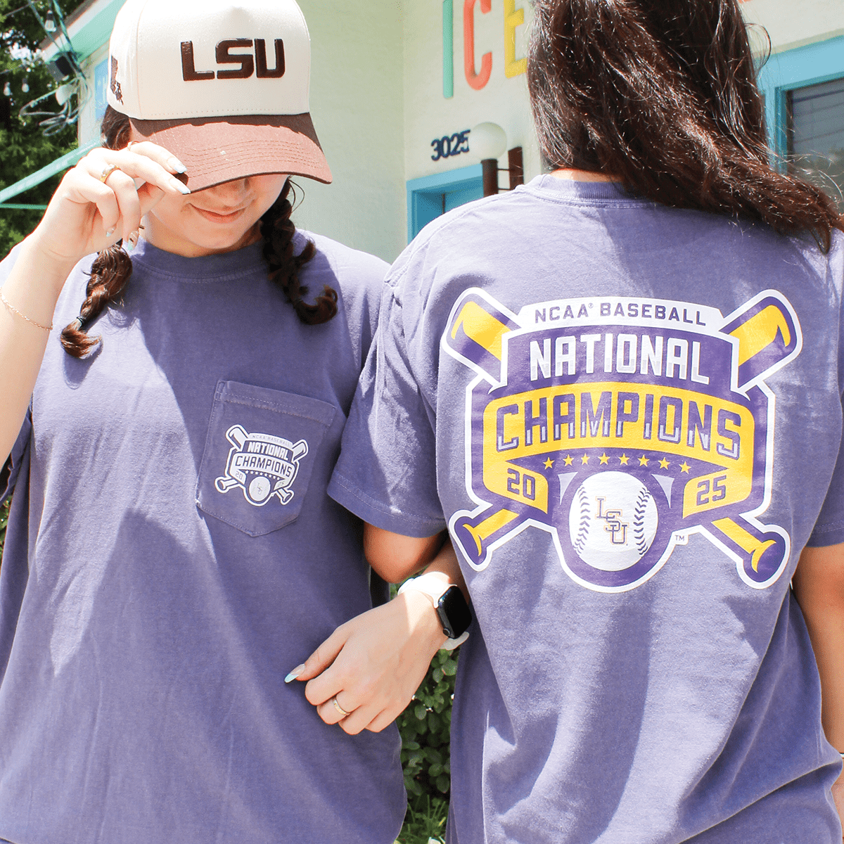 LSU 2025 Baseball National Champions Official Logo T-Shirt - Shop B - Unlimited - men tee