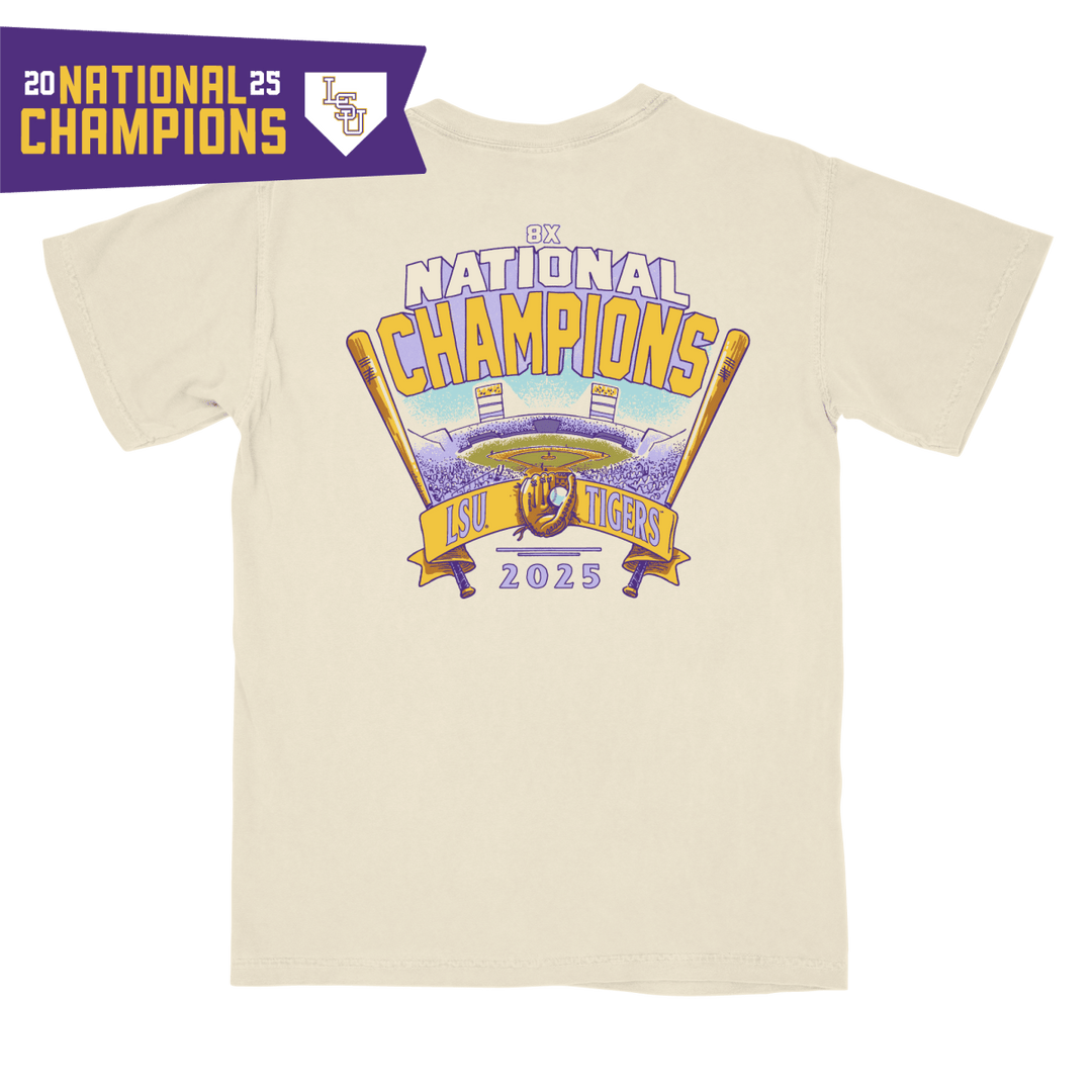 LSU 2025 Baseball National Champions T-Shirt - Shop B - Unlimited - men tee