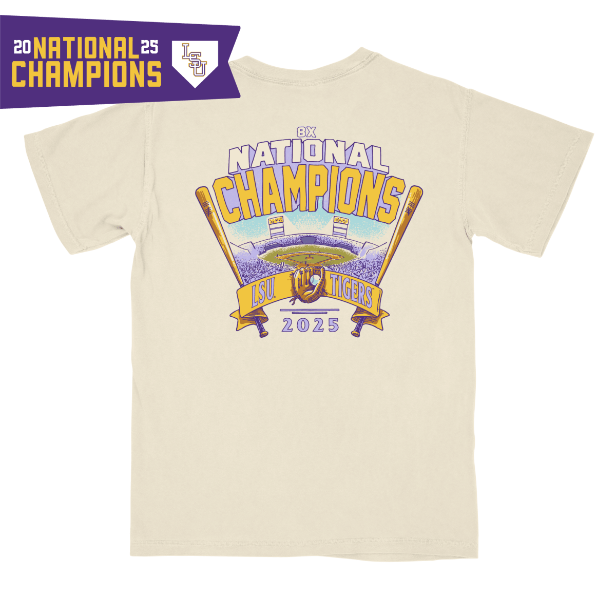 LSU 2025 Baseball National Champions T-Shirt - Shop B - Unlimited - men tee
