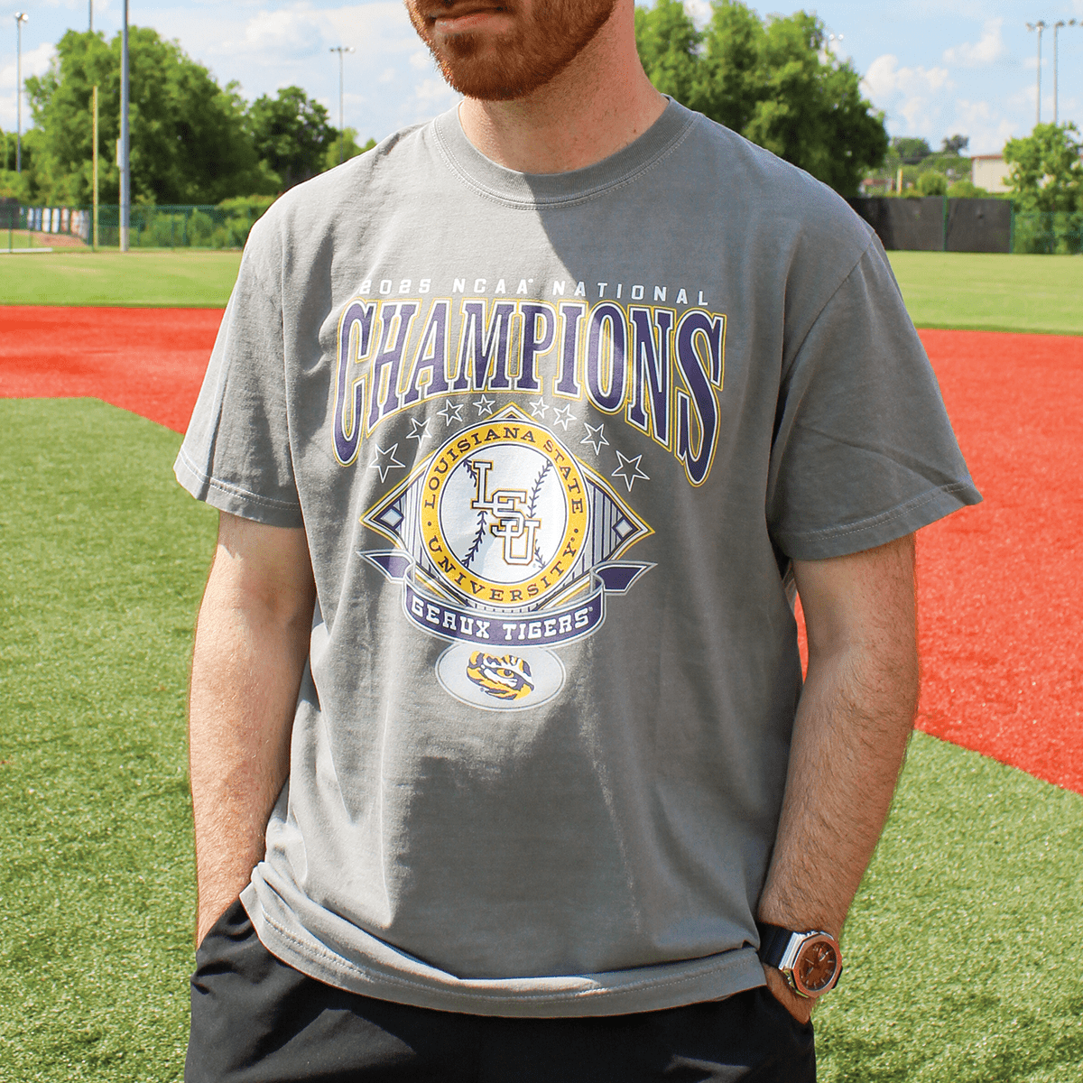 LSU 2025 Baseball National Championship T-Shirt - Shop B - Unlimited - men tee