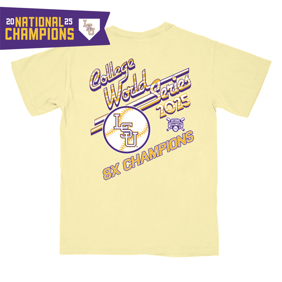 LSU 2025 College World Series Champions T-Shirt - Shop B - Unlimited - men tee