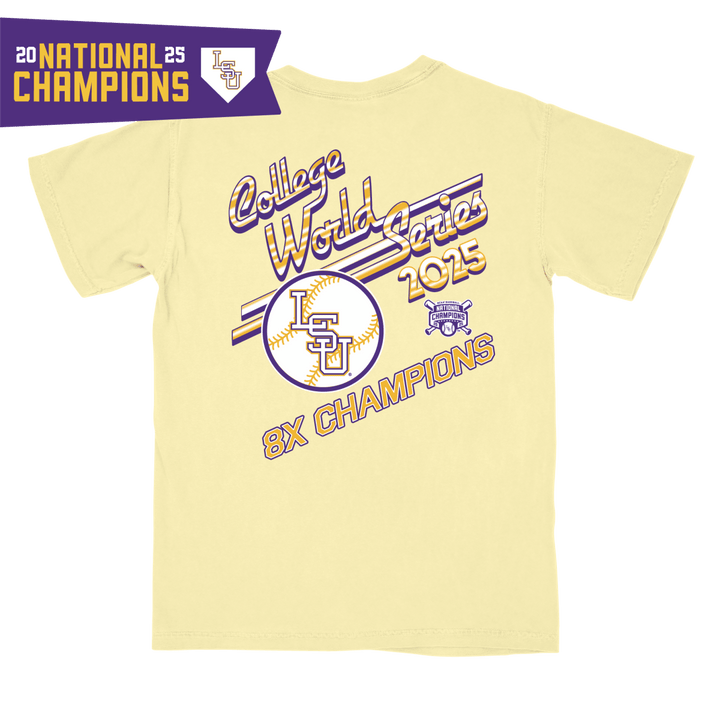 LSU 2025 College World Series Champions T-Shirt - Shop B - Unlimited - men tee