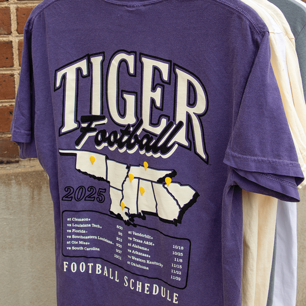 LSU 2025 Football Schedule T-Shirt - Shop B - Unlimited - men tee