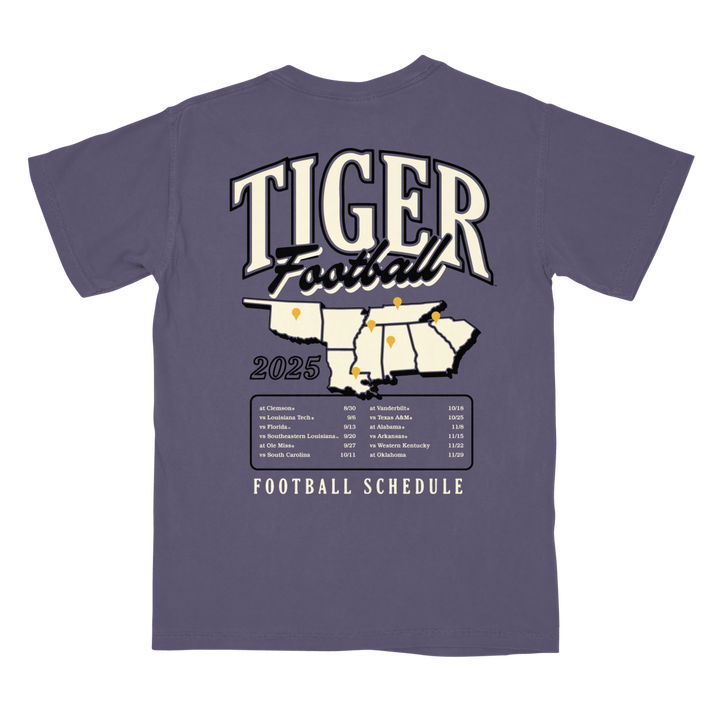 LSU 2025 Football Schedule T-Shirt - Shop B - Unlimited - men tee
