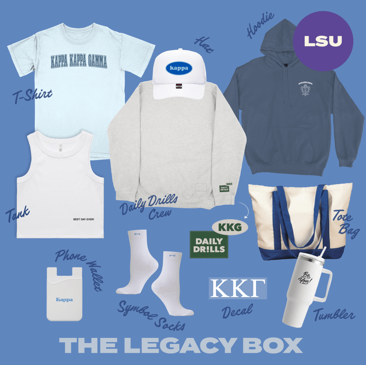 LSU 2025 Legacy Bid Day Box - Shop B - Unlimited - Bid Day Box 2024
