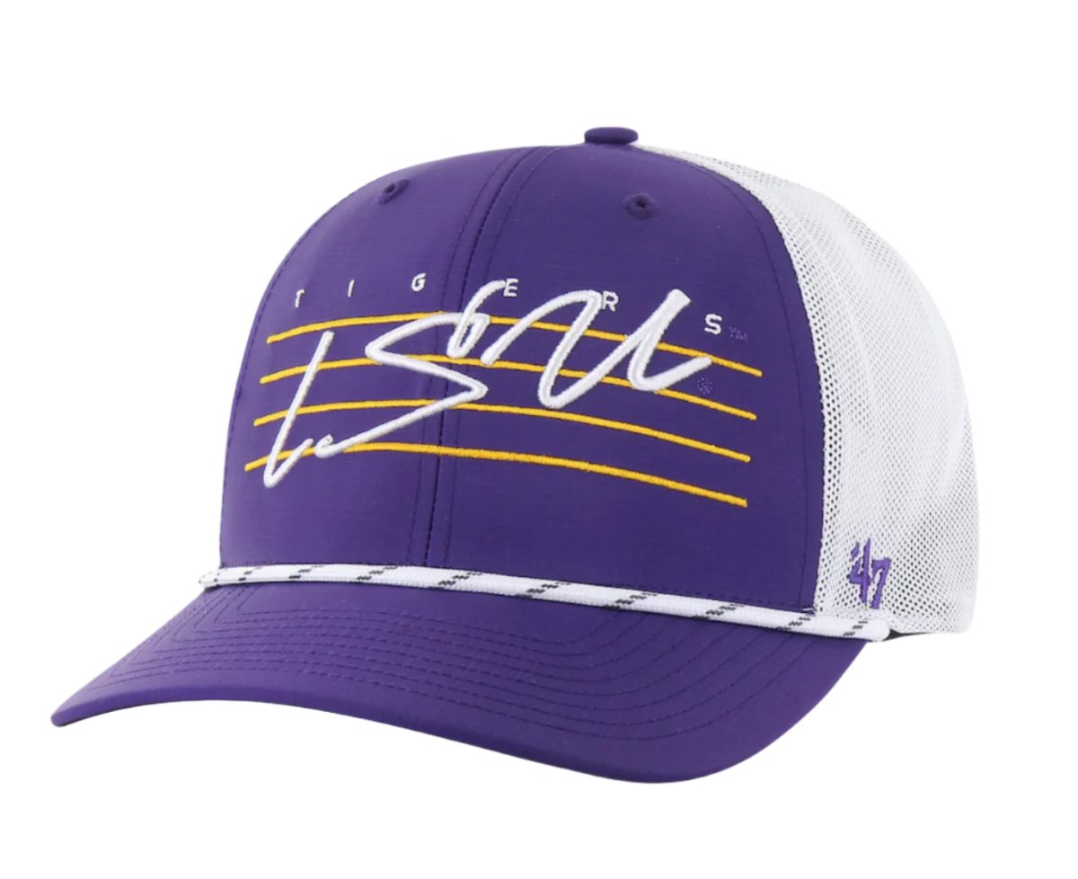 LSU 47 Brand Downburst Trucker Hat - Shop B - Unlimited - caps adjustable