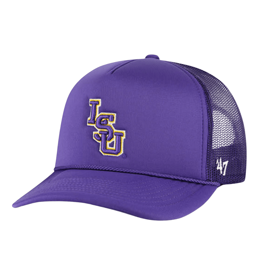 LSU 47 Brand Foam Mesh Trucker Hat - Shop B - Unlimited - caps adjustable