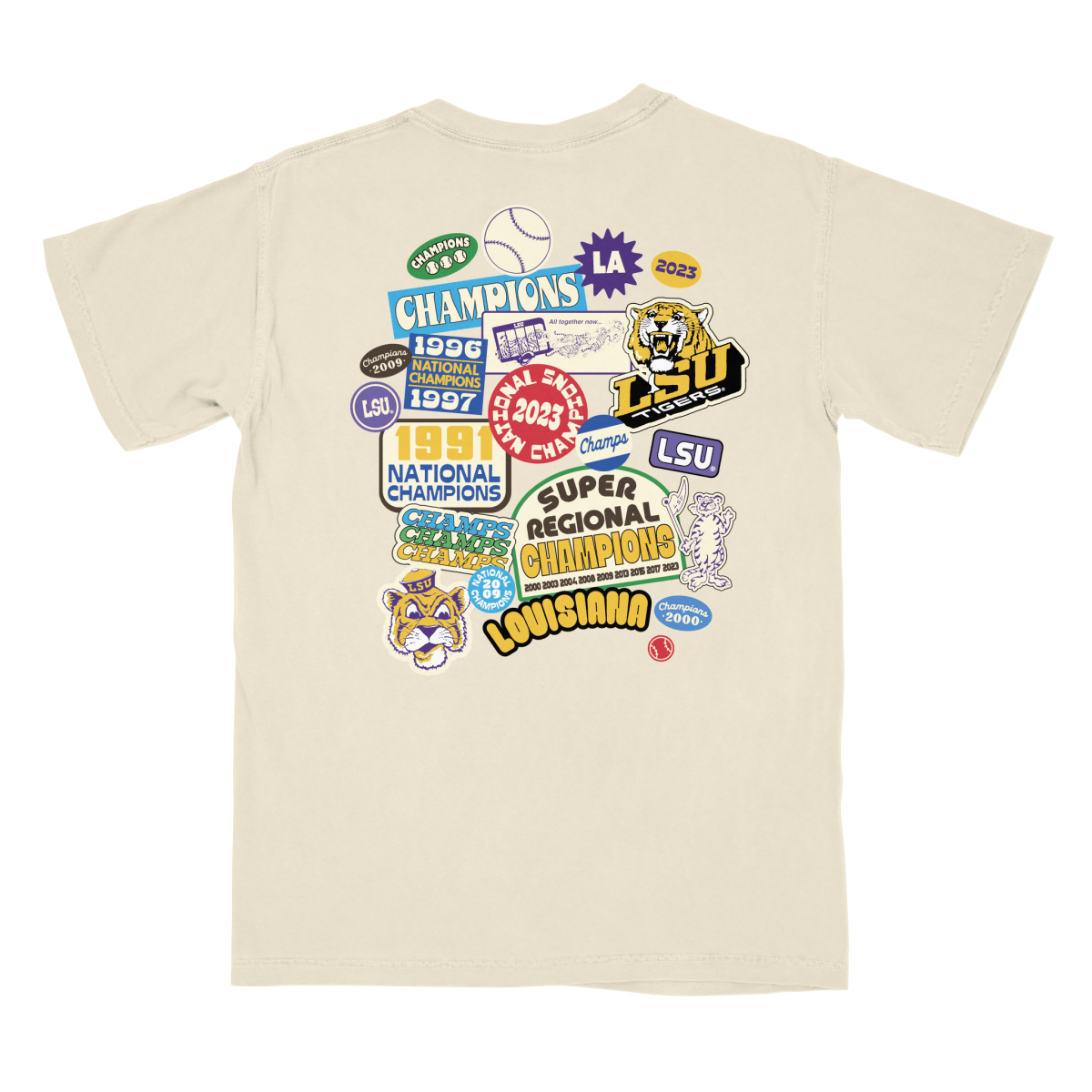 LSU Button Stash T-Shirt - Shop B - Unlimited - men tee