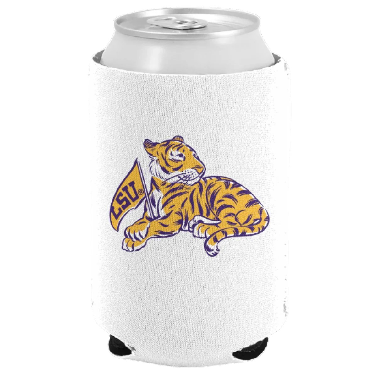 LSU Cartoon Mascot Can Cooler - Shop B - Unlimited - novelty drinkware