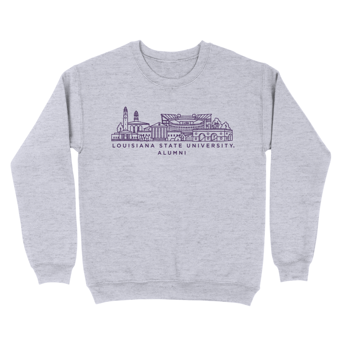 LSU Embroidered Campus Alumni Sweatshirt - Shop B - Unlimited - men fleece