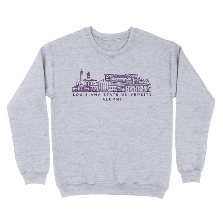 LSU Embroidered Campus Alumni Sweatshirt - Shop B - Unlimited - men fleece