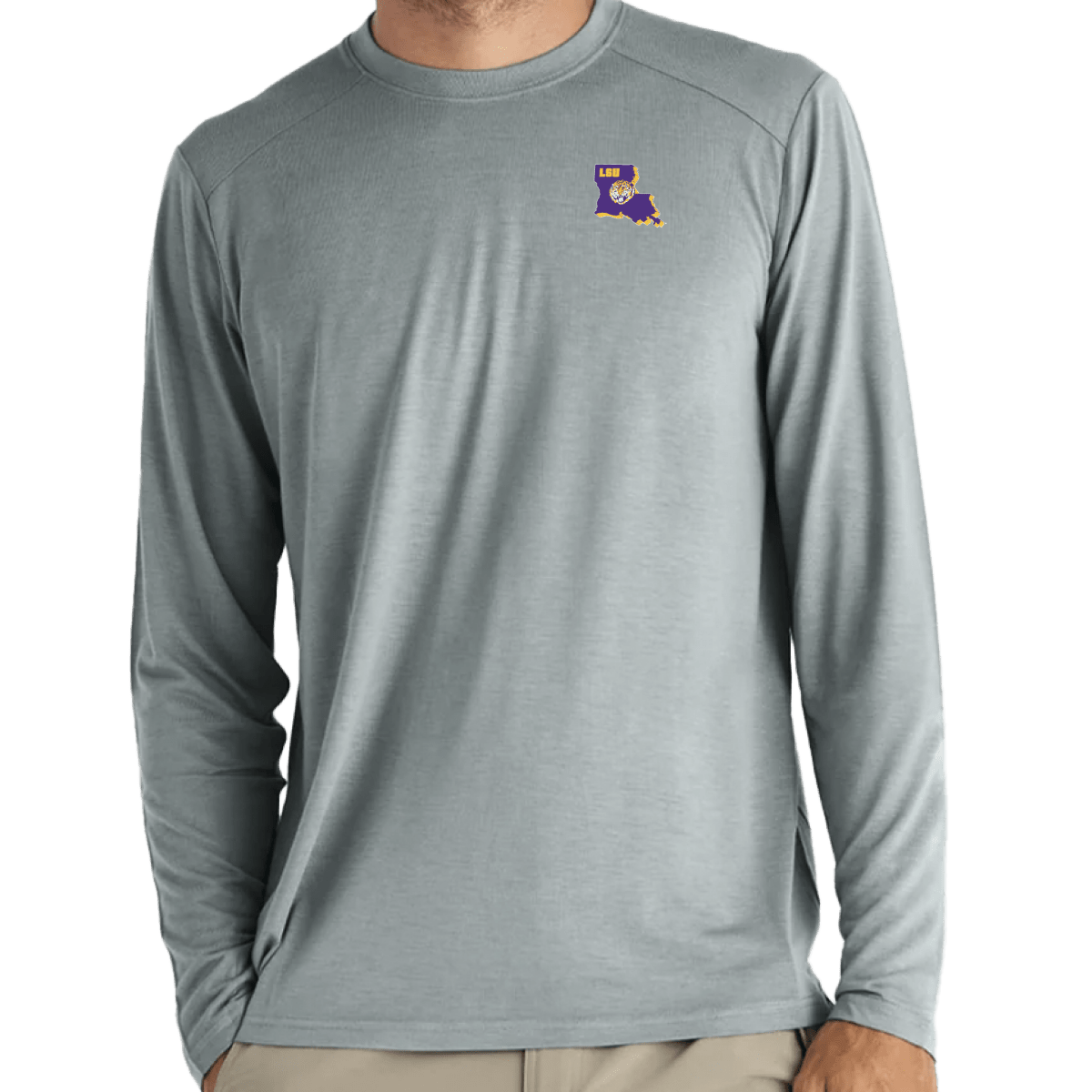 LSU Free Fly Men's Bamboo Lightweight Long Sleeve - Shop B - Unlimited - men tee