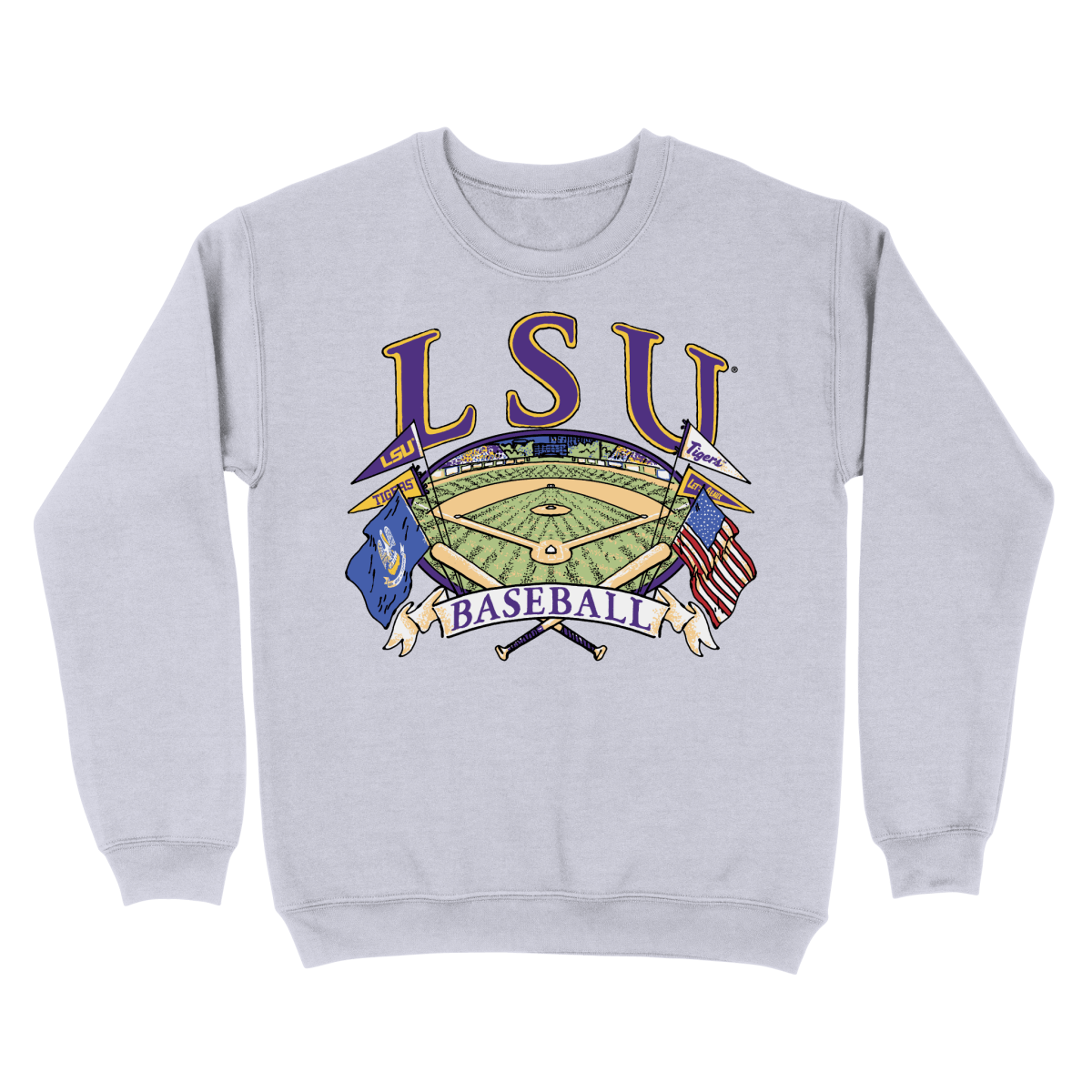 LSU Home Field Fanbase Sweatshirt - Shop B - Unlimited - men fleece