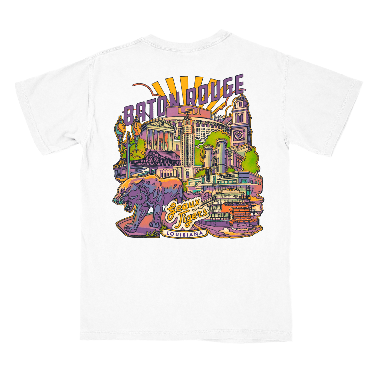 LSU Home Town Pocket T-Shirt - Shop B - Unlimited - men tee