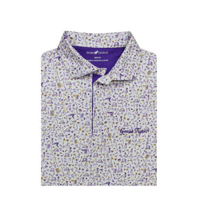 LSU Horn Legend Game - Day Essentials Pattern Polo - Shop B - Unlimited - men resort