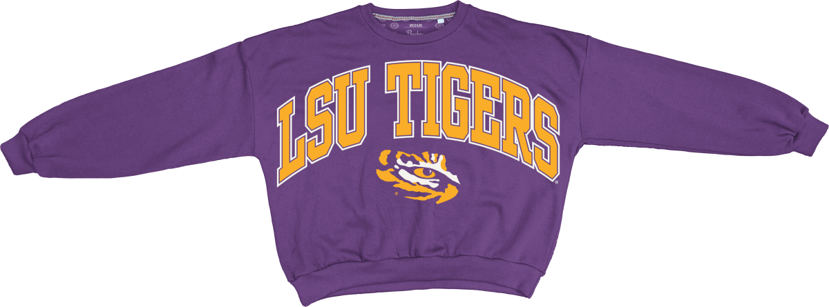 LSU Pressbox Arch Logo Janise Sweatshirt - Shop B - Unlimited - men fleece