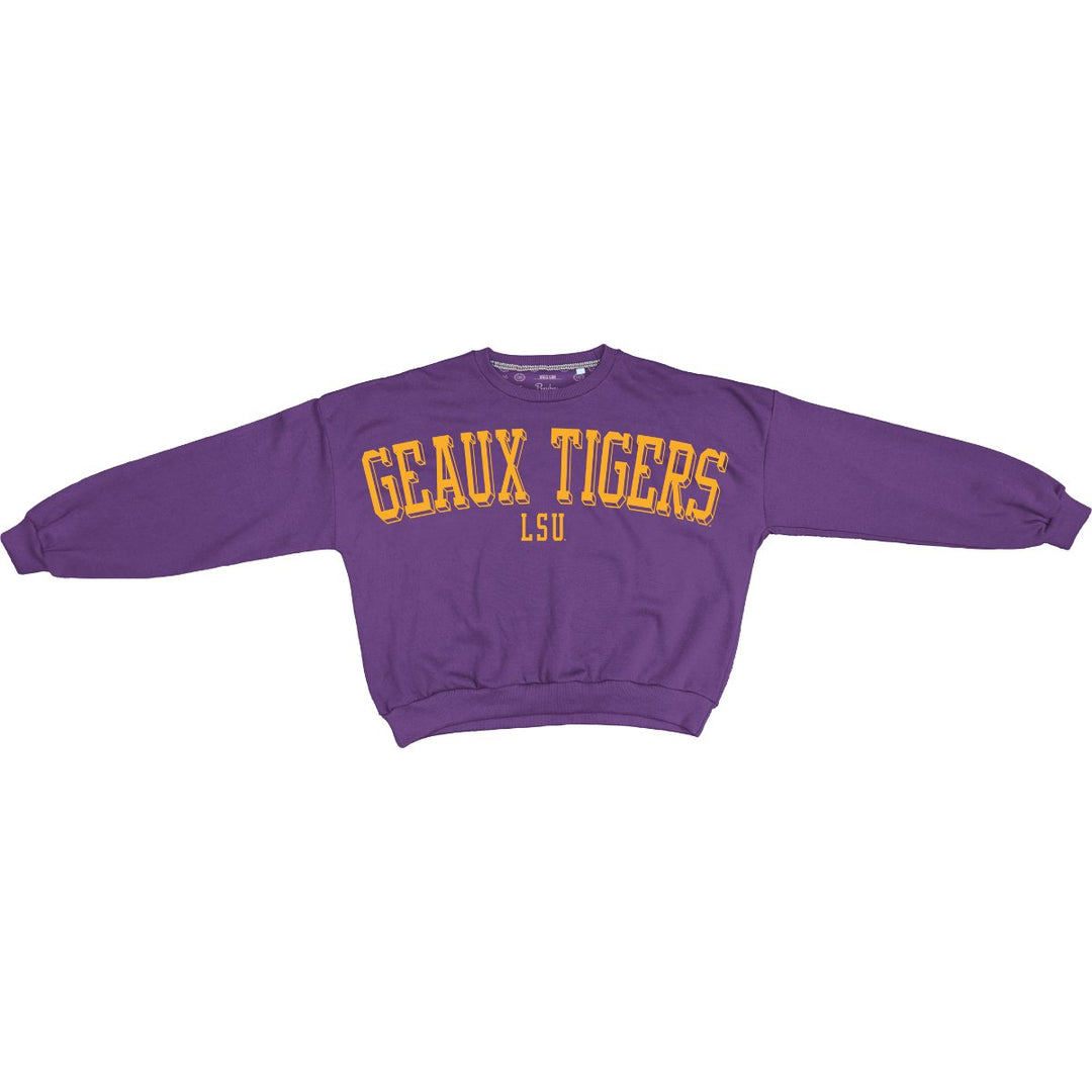 LSU Pressbox Janise Oversized Fleece Sweatshirt - Shop B - Unlimited - women fleece