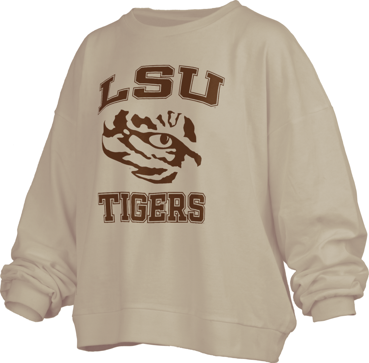 LSU Pressbox Monochrome Waist Length Sweatshirt - Shop B - Unlimited - women fleece