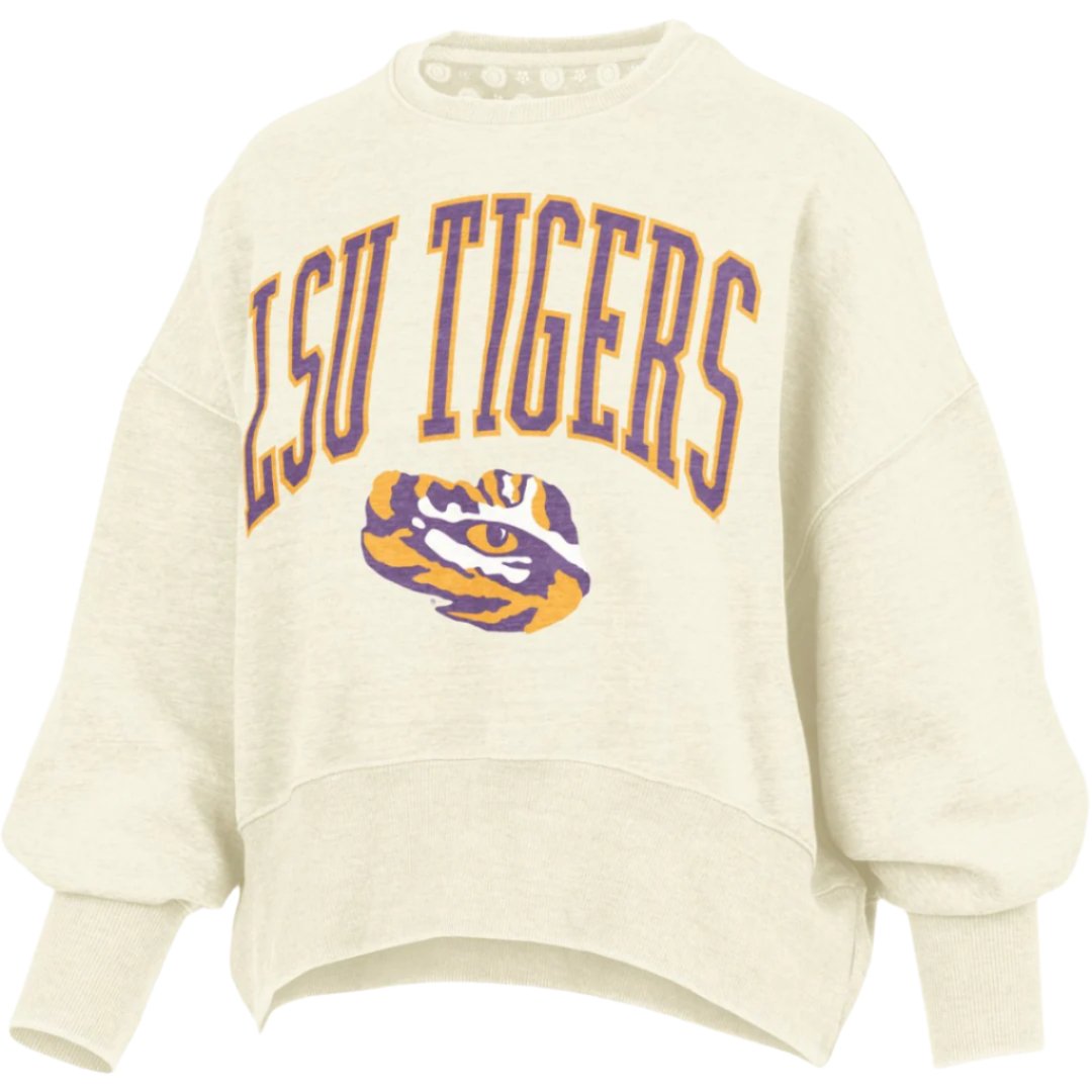 LSU Pressbox New Zealand Oversized Waist Length Sweatshirt - Shop B - Unlimited - men fleece