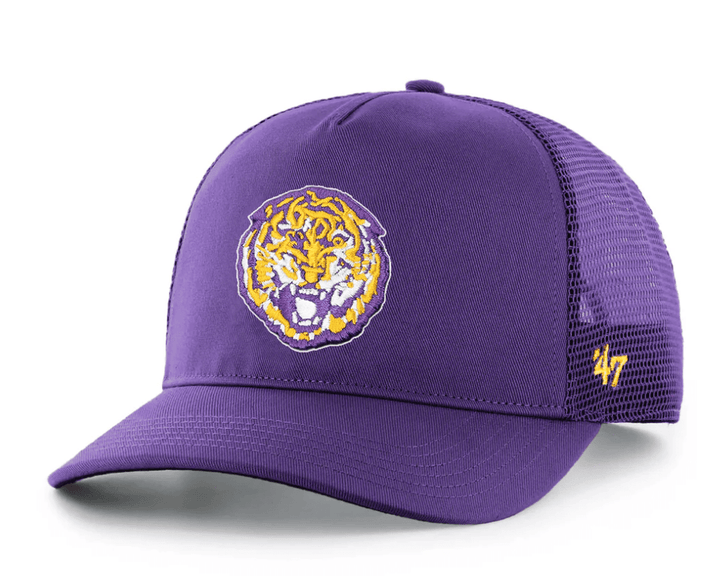 LSU Round Vault 47 Brand Hitch Mesh Trucker Hat - Shop B - Unlimited - 