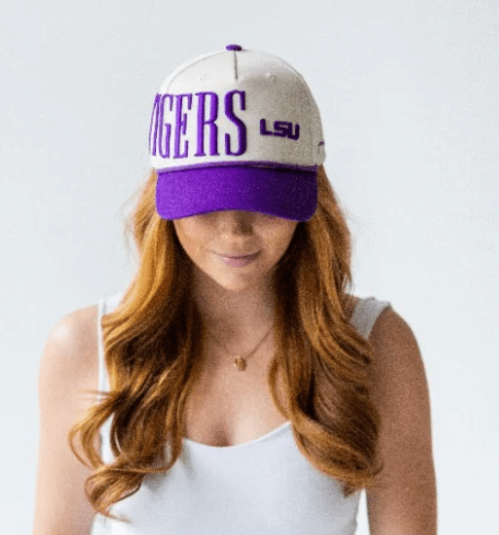LSU Saturday Canvas Trucker Hat - Shop B - Unlimited - caps adjustable