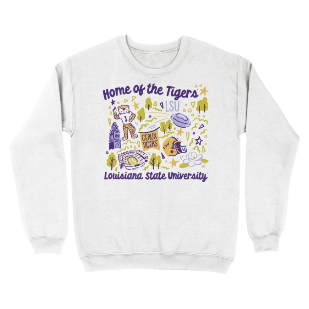 LSU School Icons Sweatshirt - Shop B - Unlimited - men fleece