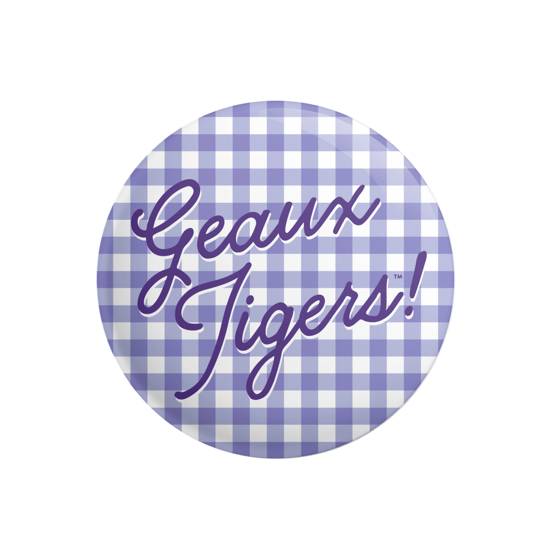 LSU School Spirit Button - Shop B - Unlimited - novelty pin