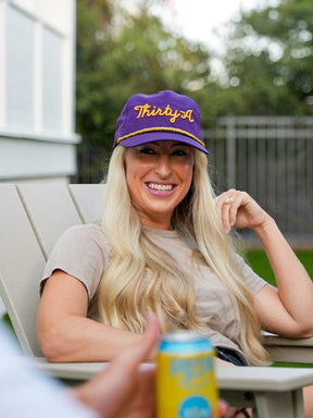 LSU Thirty - A Script Hat With SEC Colorways - Shop B - Unlimited - caps adjustable