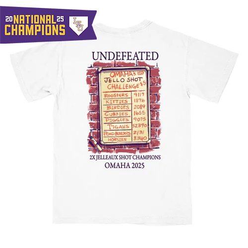 LSU Tigers 2X Jelleaux Shot Champions T-Shirt - Shop B - Unlimited - men tee