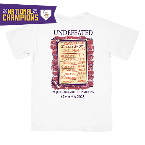LSU Tigers 2X Jelleaux Shot Champions T-Shirt