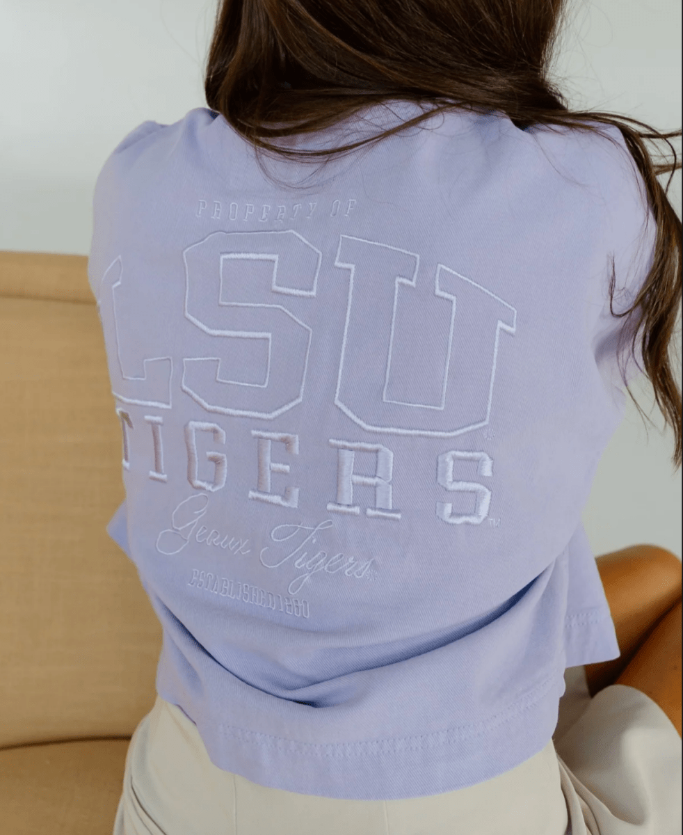 LSU Tigers Embroidery Canvas Twill Jacket - Shop B - Unlimited - women outerwear