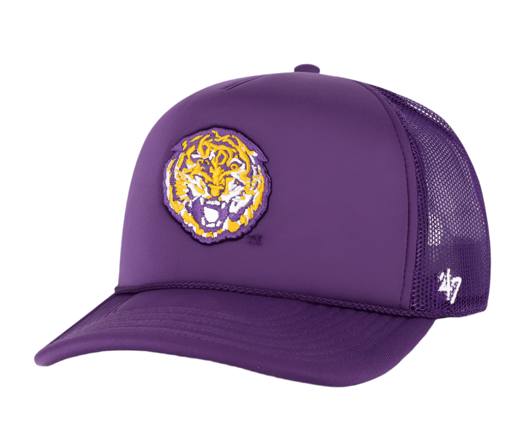 LSU Tigers Foam Front Trucker 47 Hat - Shop B - Unlimited - 