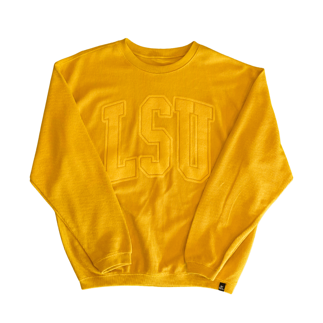 LSU Tonal Corded Crewneck Sweatshirt