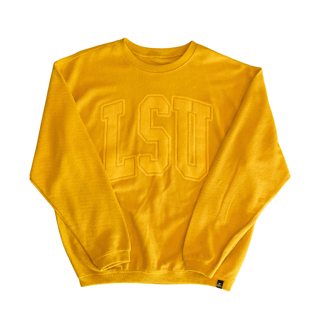Lsu corded sweatshirt hotsell