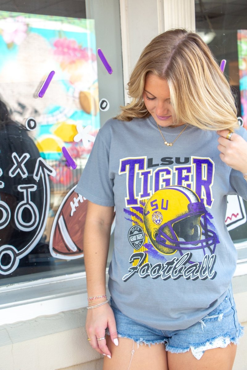 LSU Varsity Helmet T-Shirt - Shop B - Unlimited - 