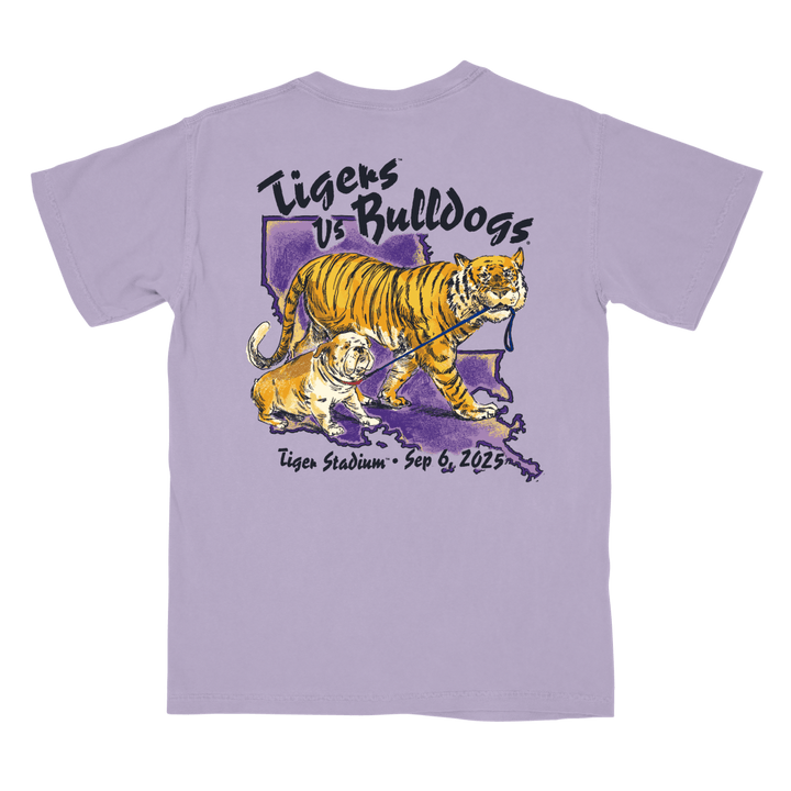 LSU vs. LA Tech Game Day 2025 T-Shirt - Shop B - Unlimited - men tee