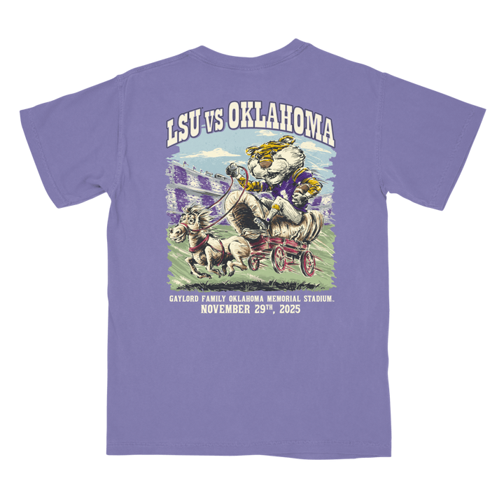 LSU vs. Oklahoma Game Day 2025 T-Shirt - Shop B - Unlimited - men tee