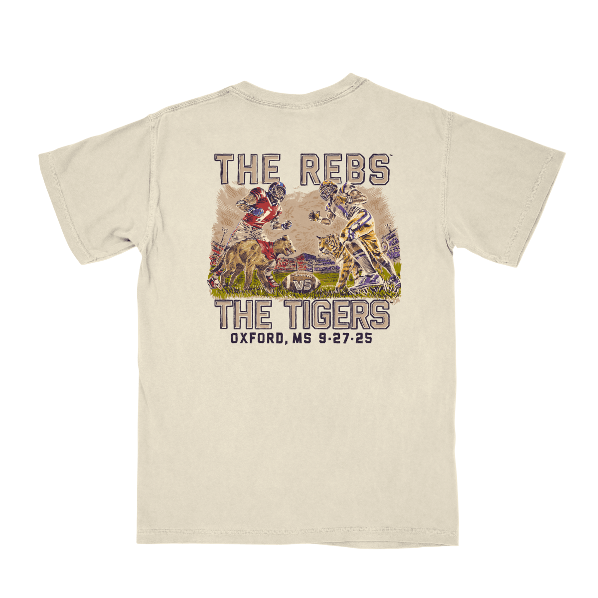 LSU vs. Ole Miss Game Day 2025 T-Shirt - Shop B - Unlimited - 