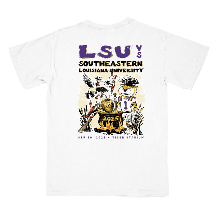 LSU vs. Southeastern Game Day 2025 T-Shirt - Shop B - Unlimited - men tee
