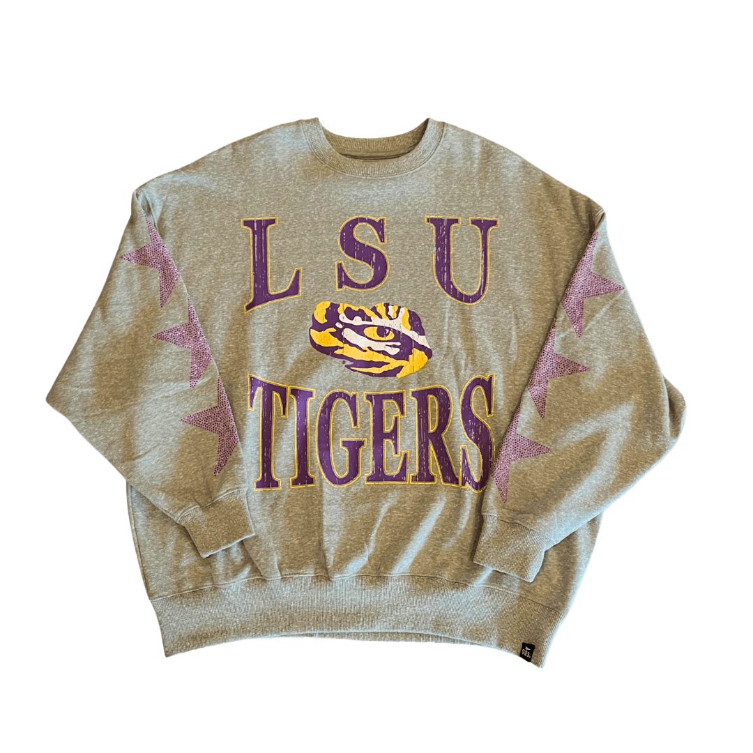 LSU Wynn Star Embellished Pullover - Shop B - Unlimited - women fleece