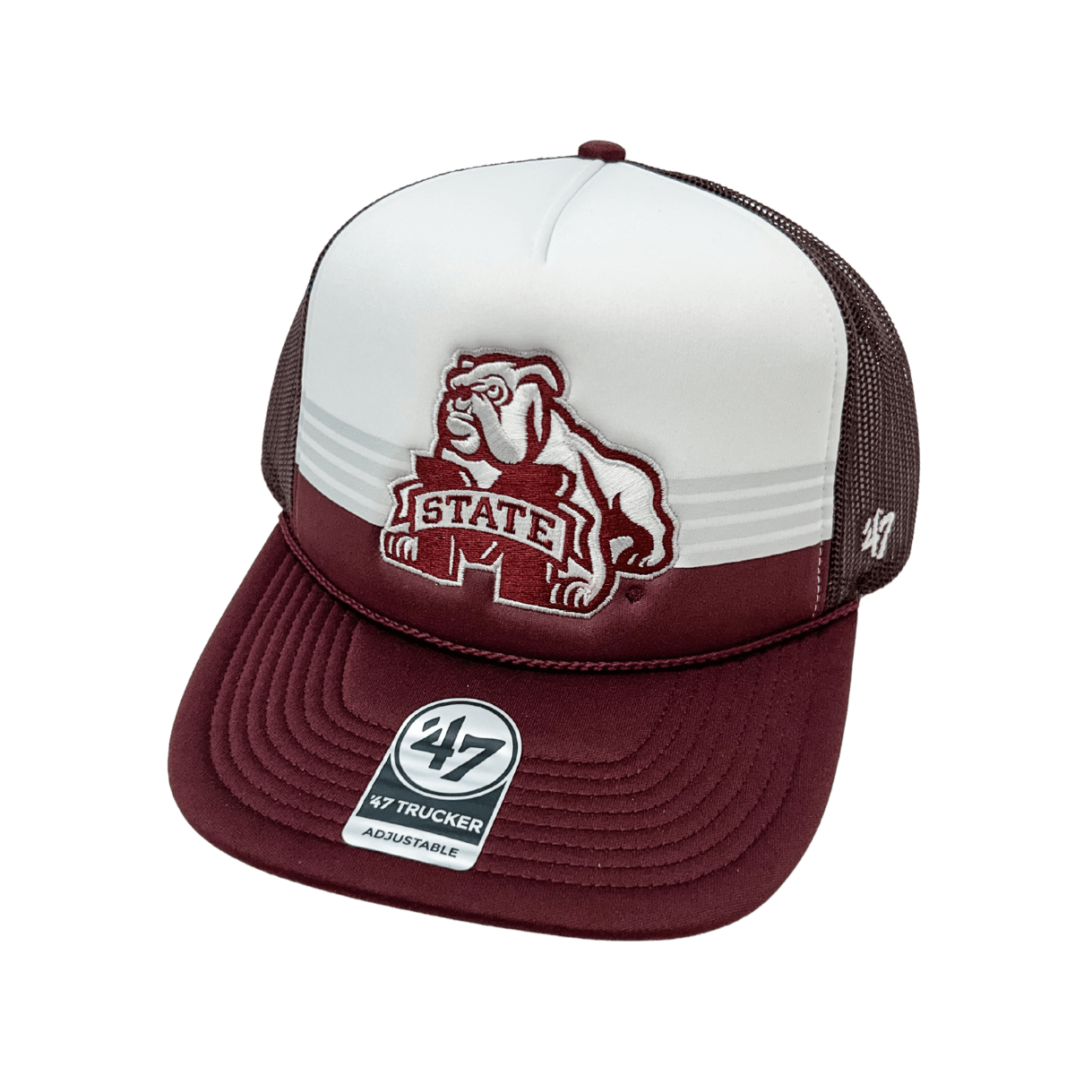 Mississippi State 47 Stripe Trucker Hat - Shop B - Unlimited - caps adjustable